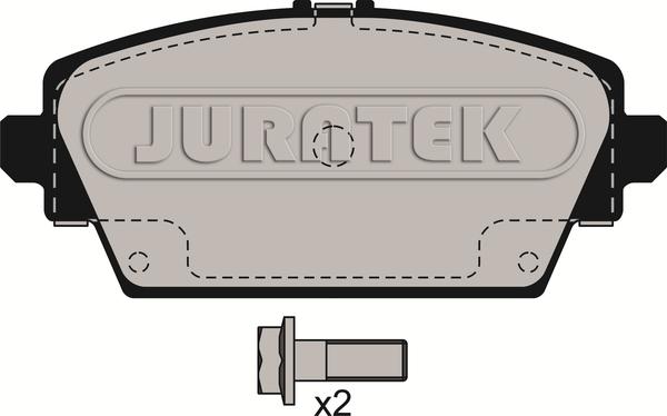 Juratek JCP1580 - Гальмівні колодки, дискові гальма autocars.com.ua