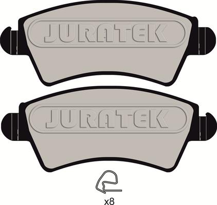 Juratek JCP1599 - Тормозные колодки, дисковые, комплект avtokuzovplus.com.ua