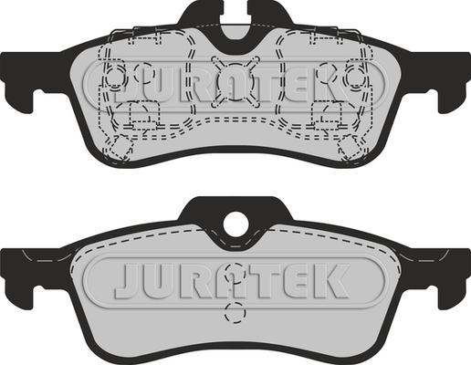 Juratek JCP1676 - Тормозные колодки, дисковые, комплект avtokuzovplus.com.ua