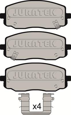 Juratek JCP1783 - Тормозные колодки, дисковые, комплект avtokuzovplus.com.ua