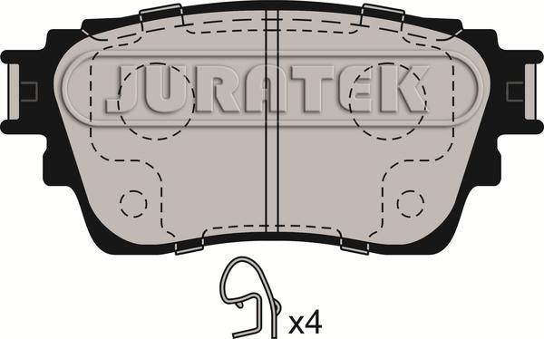 Juratek JCP4018 - Тормозные колодки, дисковые, комплект autodnr.net