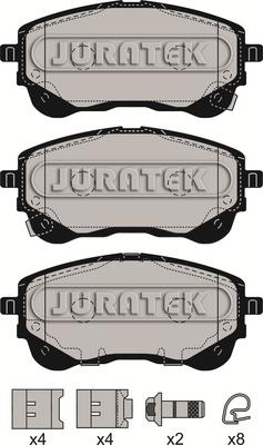 Juratek JCP4035 - Гальмівні колодки, дискові гальма autocars.com.ua