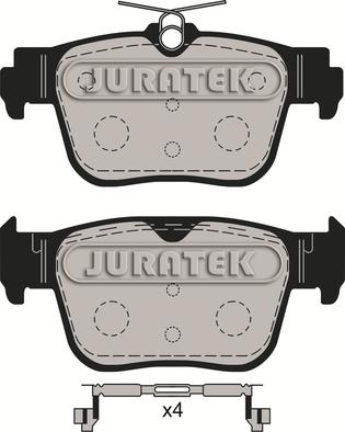 Juratek JCP4057 - Тормозные колодки, дисковые, комплект avtokuzovplus.com.ua