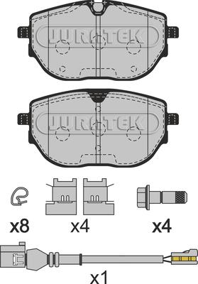 Juratek JCP4059 - Гальмівні колодки, дискові гальма autocars.com.ua