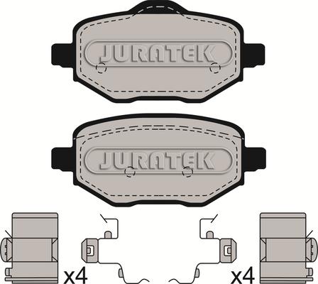 Juratek JCP4119 - Тормозные колодки, дисковые, комплект autodnr.net