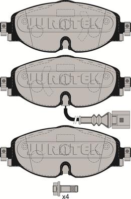 Juratek JCP4265 - Гальмівні колодки, дискові гальма autocars.com.ua