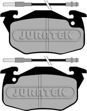 Juratek JCP729 - Тормозные колодки, дисковые, комплект avtokuzovplus.com.ua