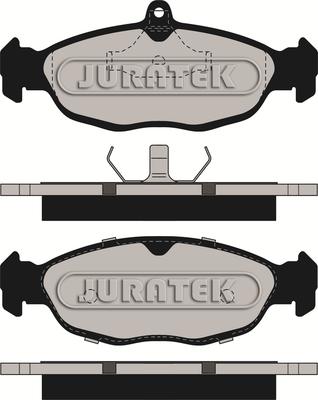 Juratek JCP732 - Тормозные колодки, дисковые, комплект avtokuzovplus.com.ua