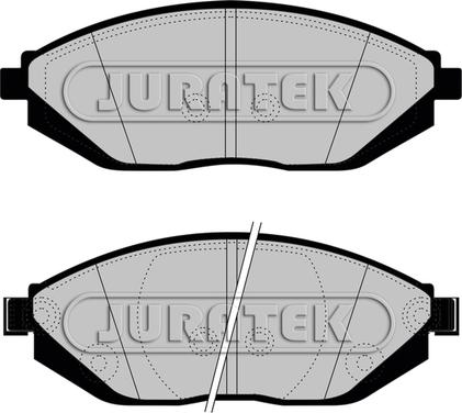 Juratek JCP8046 - Тормозные колодки, дисковые, комплект avtokuzovplus.com.ua