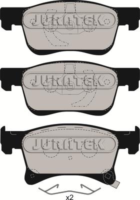 Juratek JCP8060 - Гальмівні колодки, дискові гальма autocars.com.ua