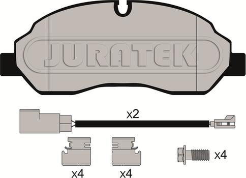 Juratek JCP8061 - Гальмівні колодки, дискові гальма autocars.com.ua