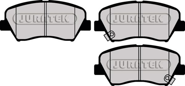 Juratek JCP8113 - Тормозные колодки, дисковые, комплект avtokuzovplus.com.ua