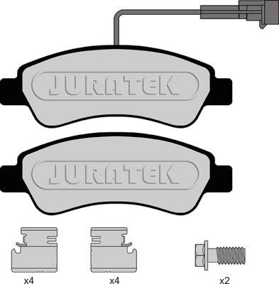 Juratek JCP8150 - Гальмівні колодки, дискові гальма autocars.com.ua