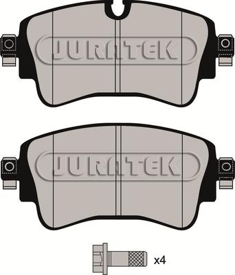 Juratek JCP8164 - Гальмівні колодки, дискові гальма autocars.com.ua