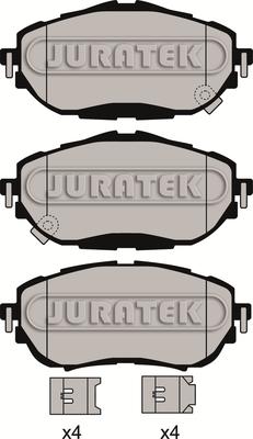 Juratek JCP8169 - Гальмівні колодки, дискові гальма autocars.com.ua