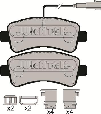 Juratek JCP8173 - Тормозные колодки, дисковые, комплект autodnr.net