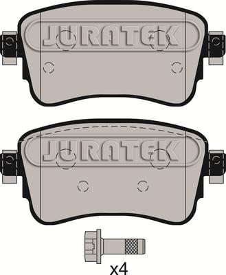 Juratek JCP8175 - Тормозные колодки, дисковые, комплект autodnr.net