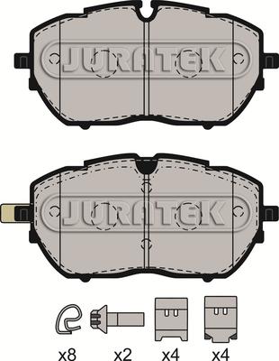 Juratek JCP8177 - Гальмівні колодки, дискові гальма autocars.com.ua