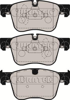 Juratek JCP8187 - Тормозные колодки, дисковые, комплект avtokuzovplus.com.ua