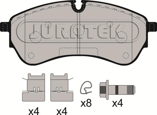 Juratek JCP8204 - Гальмівні колодки, дискові гальма autocars.com.ua