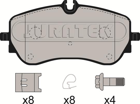 Juratek JCP8206 - Гальмівні колодки, дискові гальма autocars.com.ua