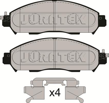 Juratek JCP8220 - Гальмівні колодки, дискові гальма autocars.com.ua