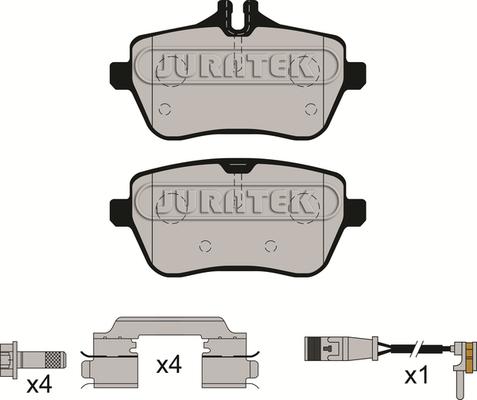 Juratek JCP8234 - Гальмівні колодки, дискові гальма autocars.com.ua