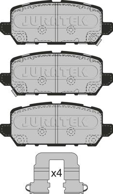 Juratek JCP8267 - Гальмівні колодки, дискові гальма autocars.com.ua
