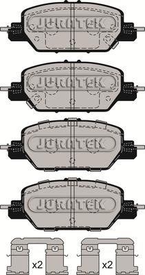 Juratek JCP8315 - Гальмівні колодки, дискові гальма autocars.com.ua