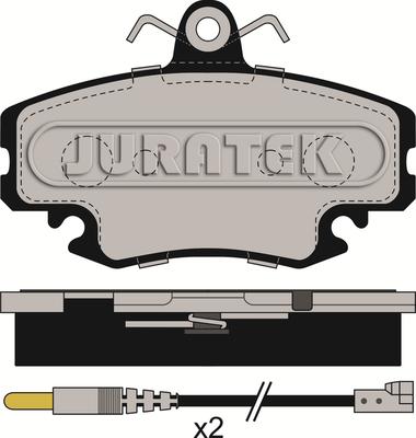 Juratek JCP845 - Тормозные колодки, дисковые, комплект autodnr.net