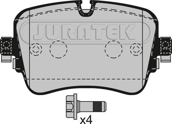 Juratek JCP8537 - Тормозные колодки, дисковые, комплект avtokuzovplus.com.ua