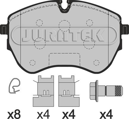 Juratek JCP8605 - Гальмівні колодки, дискові гальма autocars.com.ua