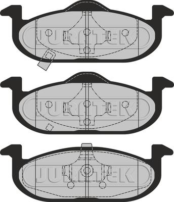 Juratek JCP8617 - Гальмівні колодки, дискові гальма autocars.com.ua
