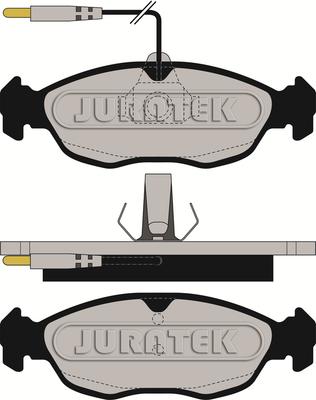 Juratek JCP876 - Гальмівні колодки, дискові гальма autocars.com.ua