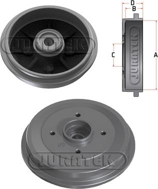 Juratek JDR005C - Тормозной барабан autodnr.net