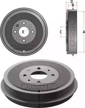 Juratek JDR014 - Тормозной барабан autodnr.net