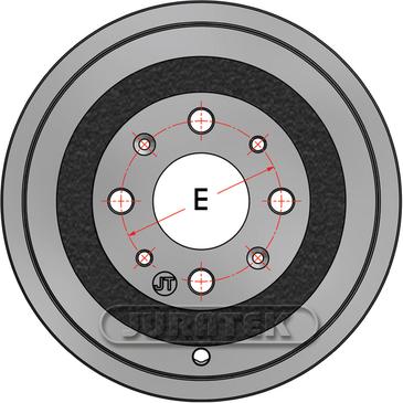 Juratek JDR025 - Гальмівний барабан autocars.com.ua