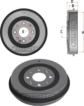 Juratek JDR027 - Гальмівний барабан autocars.com.ua