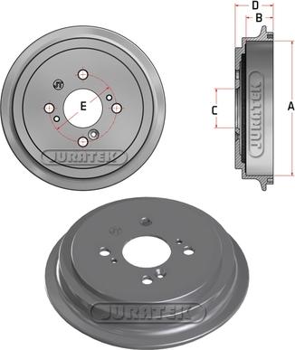 Juratek JDR101 - Гальмівний барабан autocars.com.ua