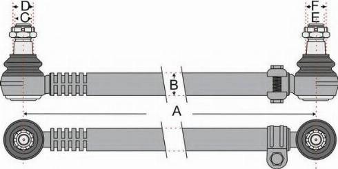 Juratek JSS1729 - Поздовжня рульова тяга autocars.com.ua