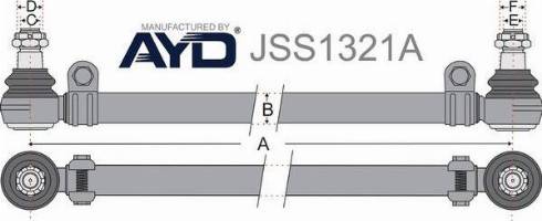 Juratek JSS1321A - Поперечная рулевая тяга avtokuzovplus.com.ua