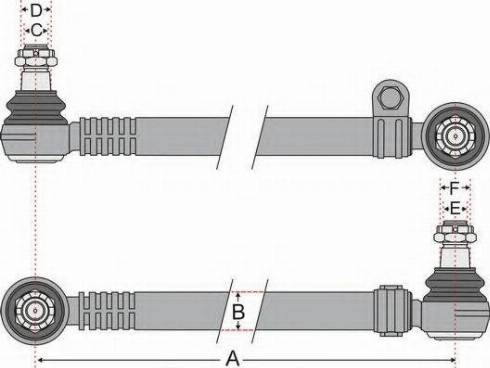 Juratek JSS1337 - Поздовжня рульова тяга autocars.com.ua