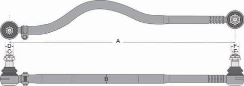Juratek JSS1447A - Продольная рулевая тяга avtokuzovplus.com.ua