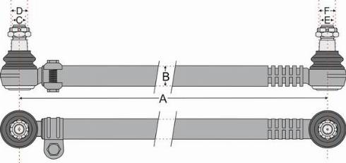 Juratek JSS1470A - Поздовжня рульова тяга autocars.com.ua