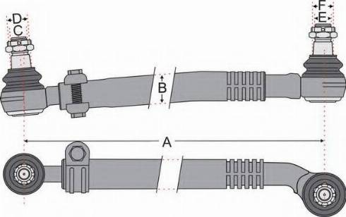 Juratek JSS1520 - Поперечна рульова тяга autocars.com.ua