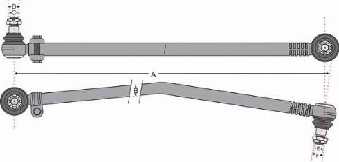 Juratek JSS1600A - Поздовжня рульова тяга autocars.com.ua