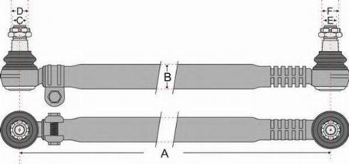 Juratek JSS1606 - Поздовжня рульова тяга autocars.com.ua