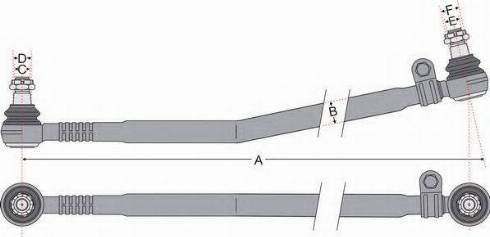 Juratek JSS1701 - Поздовжня рульова тяга autocars.com.ua