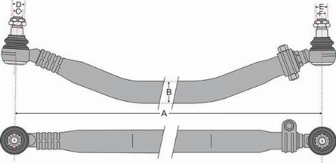 Juratek JSS1722A - Поперечна рульова тяга autocars.com.ua