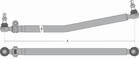 Juratek JSS1825A - Поздовжня рульова тяга autocars.com.ua